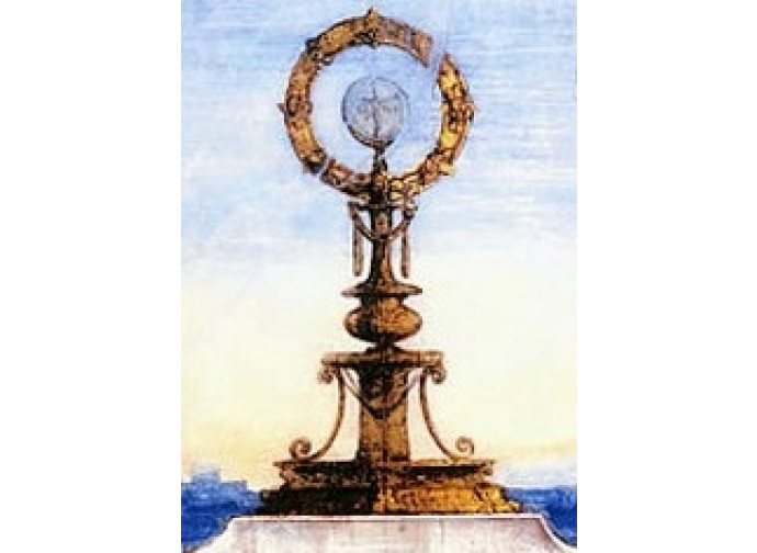 Ostensorio della "Disputa del sacramento" di Raffaello Ostensorio della "Disputa del sacramento" di Raffaello